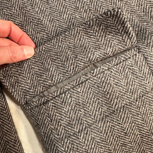 44L Adams Row USA Mens Vintage 2 Button Pure Wool Tweed Blazer Sport Coat Jacket - Picture 8 of 14